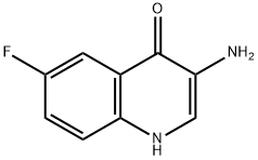 3-AMINO-6-FLUORO-QUINOLIN-4-OL 化学構造式