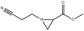 2-Aziridinecarboxylicacid,1-(2-cyanoethyl)-,methylester(9CI) Struktur