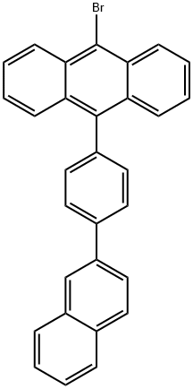 9-溴-10-[4-(2-萘基)苯基]蒽, 866611-29-2, 结构式