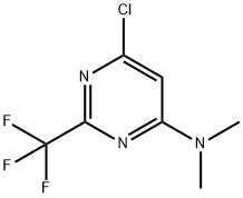 (6-氯-2-三氟甲基嘧啶-4-基)二甲基-胺 结构式