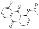 1-乙酰氧基-8-羟基-1,4,4A,9A-四氢蒽醌 结构式
