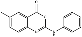 6-METHYL-2-(PHENYLAMINO)-4H-3,1-BENZOXAZIN-4-ONE Structure