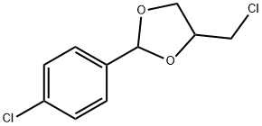 4-(chloromethyl)-2-(4-chlorophenyl)-1,3-dioxolane Struktur