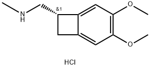 (1S)-4,5-二甲氧基-1-[(甲基氨基)甲基]苯并环丁烷盐酸盐 结构式