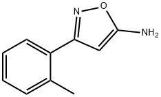 5-アミノ-3-(2-メチルフェニル)イソオキサゾール 化学構造式