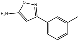 5-アミノ-3-(4-メチルフェニル])イソオキサゾール 化学構造式