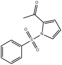 2-乙酰-1-(苯基磺酰氯)吡咯, 86688-88-2, 结构式