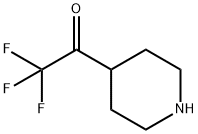 2,2,2-TRIFLUORO-1-(PIPERIDIN-4-YL)ETHANONE Structure