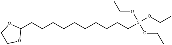 三乙氧基甲硅烷基十一醛乙二醇缩醛, 866935-66-2, 结构式