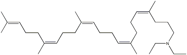 N,N-diethylazasqualene Struktur