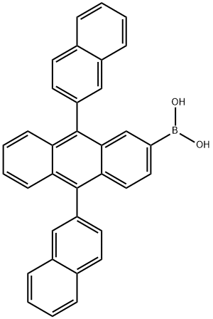 9,10-Bis(2-naphthyl)anthracene-2-ylboronic acid Struktur