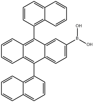 (9,10-di(naphthalene-1-yl)anthracen-2-yl)boronic acid Struktur