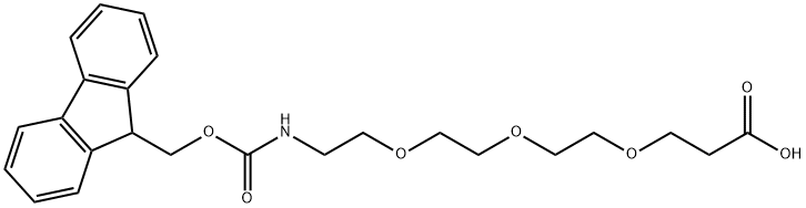 FMOC-12-AMINO-4,7,10-TRIOXADODECANOIC ACID Struktur