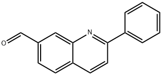 2-フェニルキノリン-7-カルブアルデヒド 化学構造式