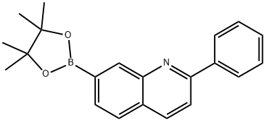 Quinoline, 2-phenyl-7-(4,4,5,5-tetraMethyl-1,3,2-dioxaborolan-2-yl)- Structure
