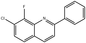 7-chloro-8-fluoro-2-phenylquinoline Structure