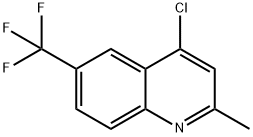 4-CHLORO-2-METHYL-6-TRIFLUOROMETHYLQUINOLINE Struktur