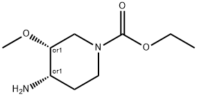 4-AMINO-3-METHOXY-PIPERIDINE-ETHYLCARBAMATE Struktur