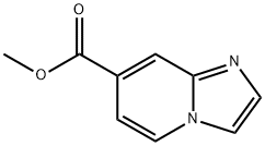 イミダゾ[1,2-A]ピリジン-7-カルボン酸メチル 化学構造式