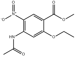 4-(AcetylaMino)-2-ethoxy-5-nitrobenzoic Acid Methyl Ester Structure