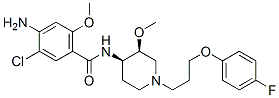 (+)-Cisapride 化学構造式