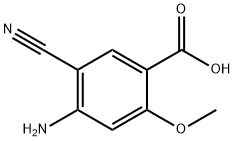 Benzoic acid, 4-amino-5-cyano-2-methoxy- (9CI) Structure