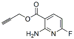 3-Pyridinecarboxylicacid,2-amino-6-fluoro-,2-propynylester(9CI) Struktur