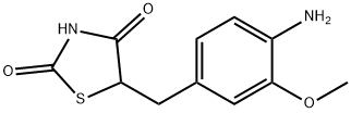 5-(4-Amino-3-methoxybenzyl)-2,4-thiazolidinedione Struktur
