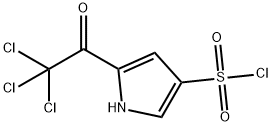 2-(トリクロロアセチル)ピロール-4-スルホニルクロリド 化学構造式