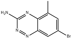 7-溴-5-甲基苯并[E][1,2,4]三嗪-3-胺,867330-26-5,结构式
