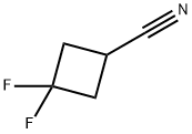 3,3-二氟环丁烷甲腈, 86770-80-1, 结构式