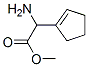 1-Cyclopentene-1-acetic  acid,  -alpha--amino-,  methyl  ester  (9CI) Struktur