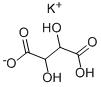 Potassium Bitartrate Struktur