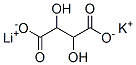 lithium potassium tartrate Structure