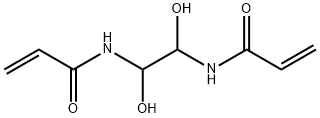 N,N'-(1,2-ジヒドロキシエチレン)ビスアクリルアミド 化学構造式