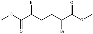 2,5-ジブロモヘキサンジオン酸ジメチル 化学構造式