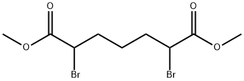 2,6-ジブロモヘプタン二酸ジメチル 化学構造式