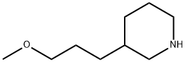 3-(3-メトキシプロピル)ピペリジン 化学構造式