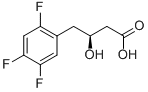 (3S)-2',4',5'-Trifluoro-3-hydroxybenzenebutanoic acid Structure