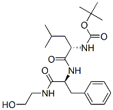N-tertiary-butyloxycarbonyl-leucyl-phenylalanine-ethanolamide 化学構造式