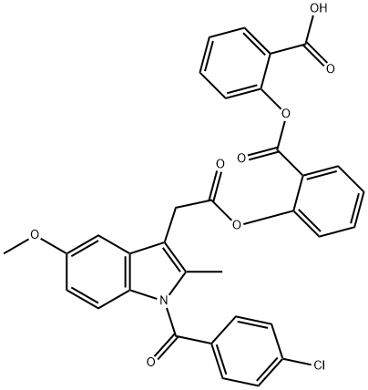 86811-46-3 2-((2-carboxyphenoxy)carbonyl)phenyl-1-(4-chlorobenzoyl)-5-methoxy-2-methylindole-3-acetate