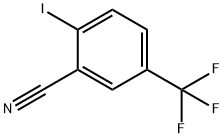 2-碘-5-(三氟甲基)苯甲腈, 868166-20-5, 结构式