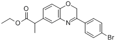 Ethyl 3-(4-bromophenyl)-alpha-methyl-2H-1,4-benzoxazine-6-acetate,86818-24-8,结构式
