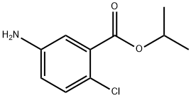 5-アミノ-2-クロロ安息香酸イソプロピル 化学構造式