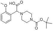 2-(4-BOC-PIPERAZINYL)-2-(2-METHOXY-PHENYL)ACETIC ACID Struktur