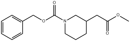 METHYL N-CBZ-3-PIPERIDINEACETATE Struktur