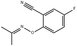 5-氟-2-异亚丙基氨基氧苯腈 结构式
