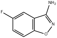 5-フルオロベンゾ[D]イソオキサゾール-3-イルアミン 化学構造式