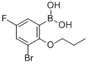 3-溴-5-氟-2-丙氧基苯基硼酸,868272-84-8,结构式