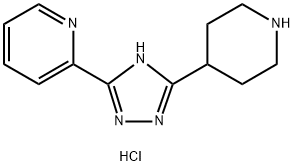 2-(5-piperidin-4-yl-4H-1,2,4-triazol-3-yl)pyridine dihydrochloride Structure